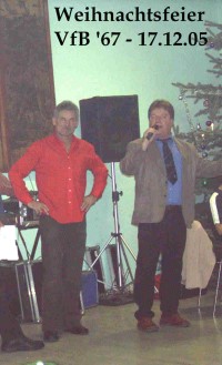 Beide Hauptorganisatoren noch bei der Arbeit, aber scho zu frieden!