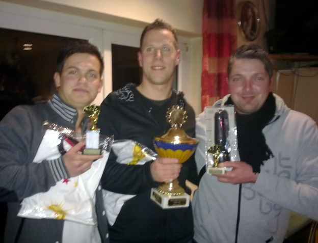 Gewinntertrio 2011: v.l. Marco Platz 2 - Björn Mesiter 2011 - Stefan 3.Platz