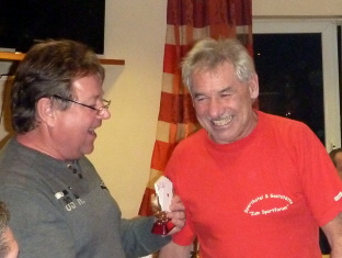 Gerd erhliet die Gl&uuml;ckw&uuml;nsche zum 2.Platz