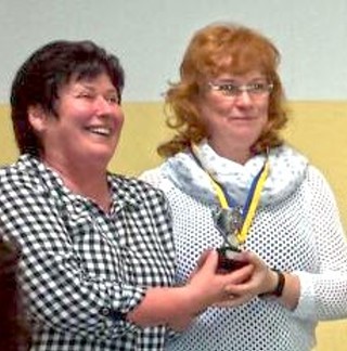 Titelverteidigern, Kerstin an Titeltrr&auml;gerin Jaqueline